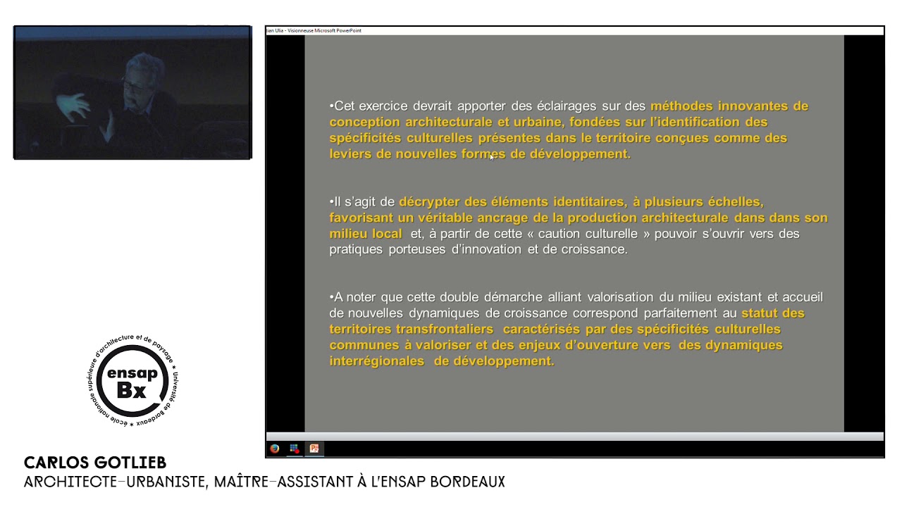 TD optionnel niveau master en architecture : transfronti&egrave;res