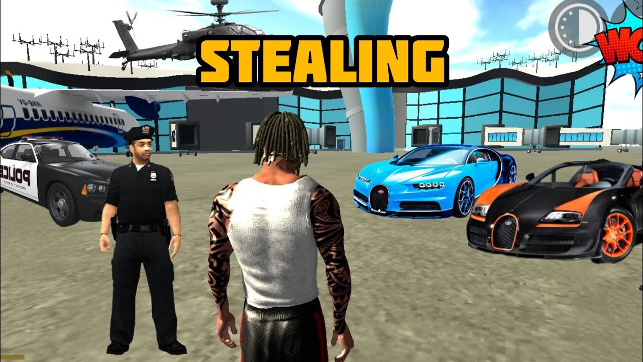 Stealing a to Bugatti car Franklin police arrest 😱😎#⃣ #indianbikesdriving3dnewtodayupdate 