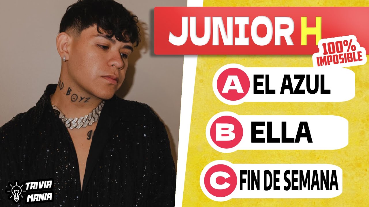 ¡Nuevo Reto! Adivina la CANCIÓN de Junior H #desafiomusical