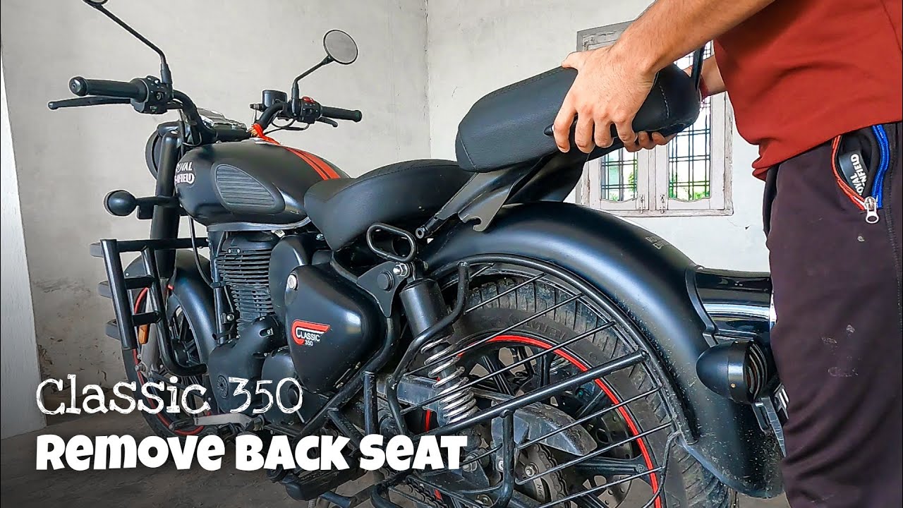 How to Remove Back Seat of Royal Enfield Classic 350 Reborn 2023
