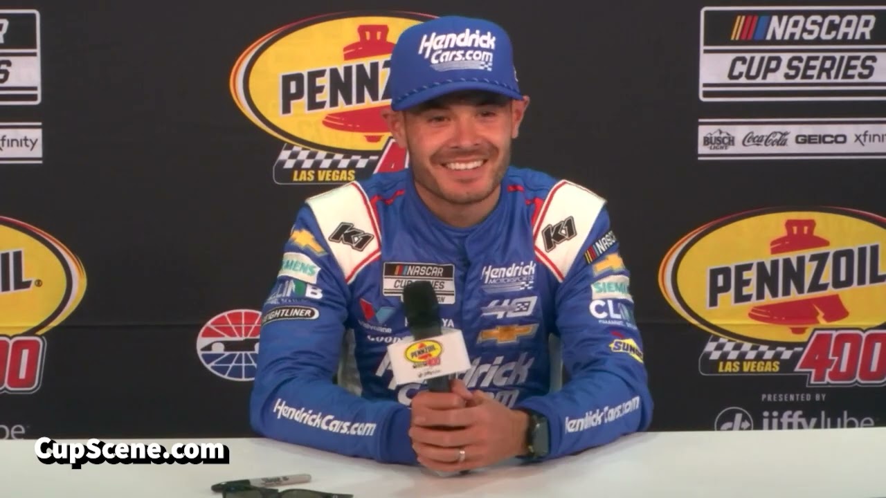 NASCAR at Las Vegas Motor Speedway, Mar. 2024: Kyle Larson post race
