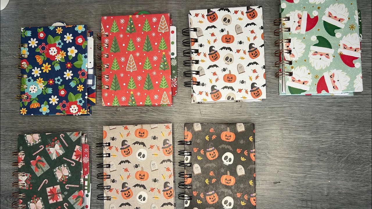 My process video on how I make my 3x4 Cinch bound notebooks!!