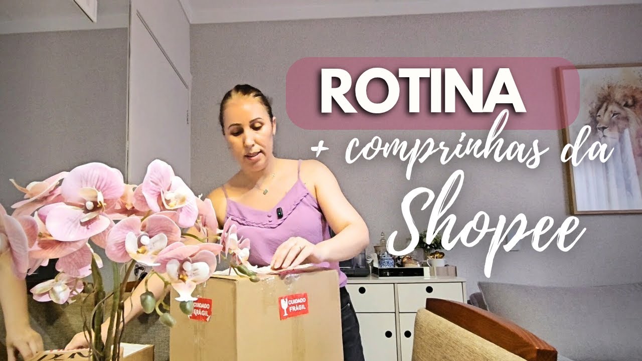 ✨ Rotina de Dona de Casa + Comprinhas da Shopee 🛒 | Transformando o Banheiro com Detalhes!