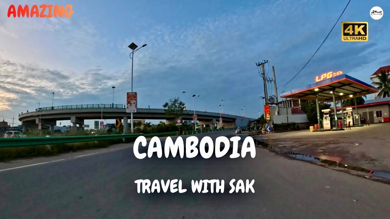 Episode1 Tours Driver I Rode my motorcycle to Kampot today early in the morning Cambodia 4K