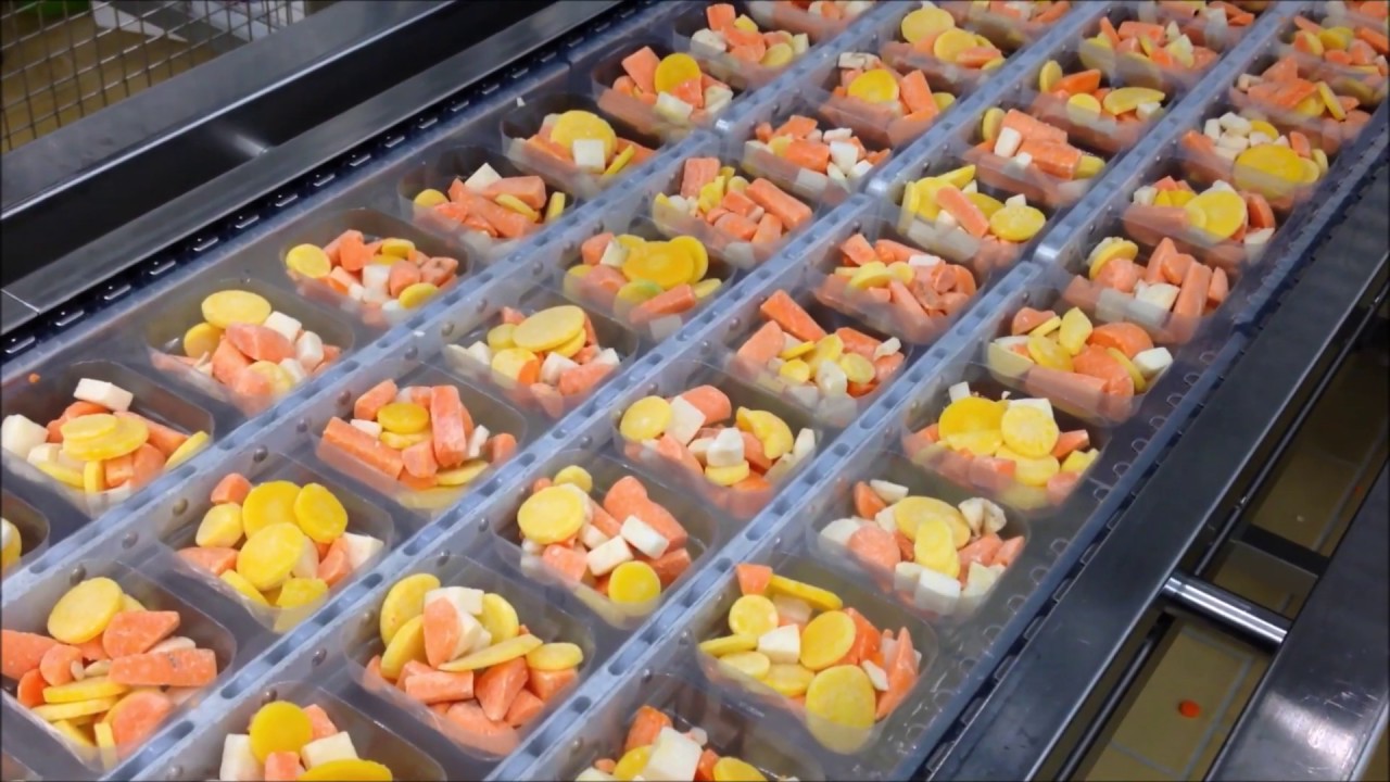 Mehrkopfwaagen zum Verwiegen von Obst und Gemüse
