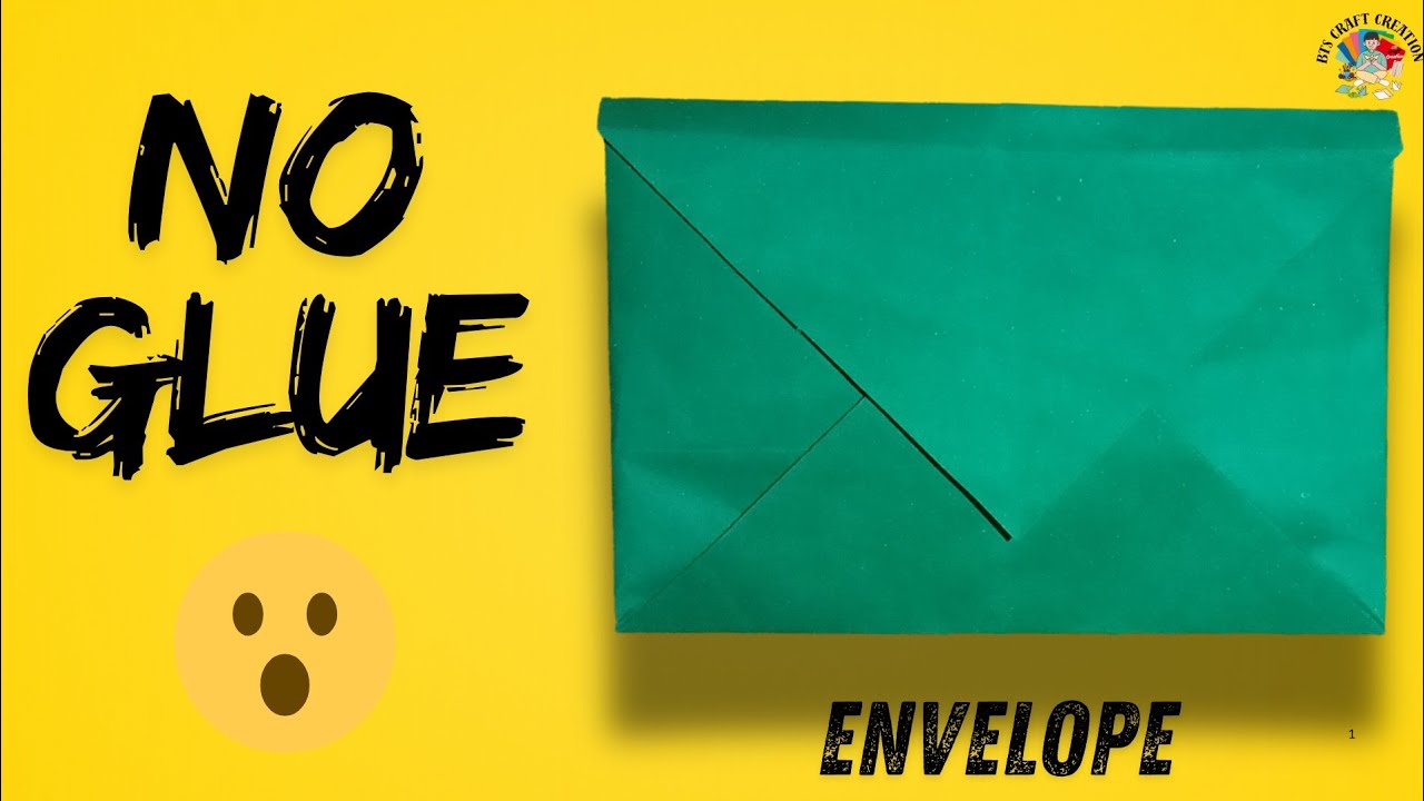 DIY Paper envelope 💌 |  No  Glue | Step-by-Step Tutorial | BTS Craft Creation 