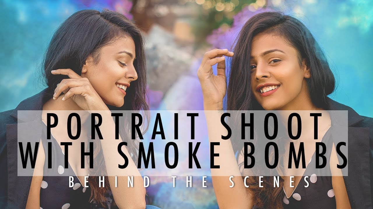 Portrait shoot using SMOKE BOMBS! (Behind the scenes video)