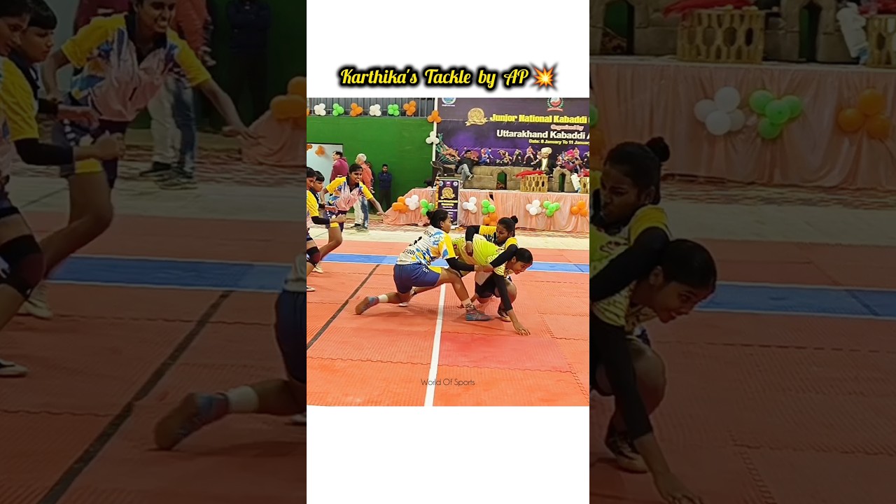 Karthika's Tackle by Andhra Pradesh Girl's 💥 #kabaddi #raid #tamilnadu #tamil