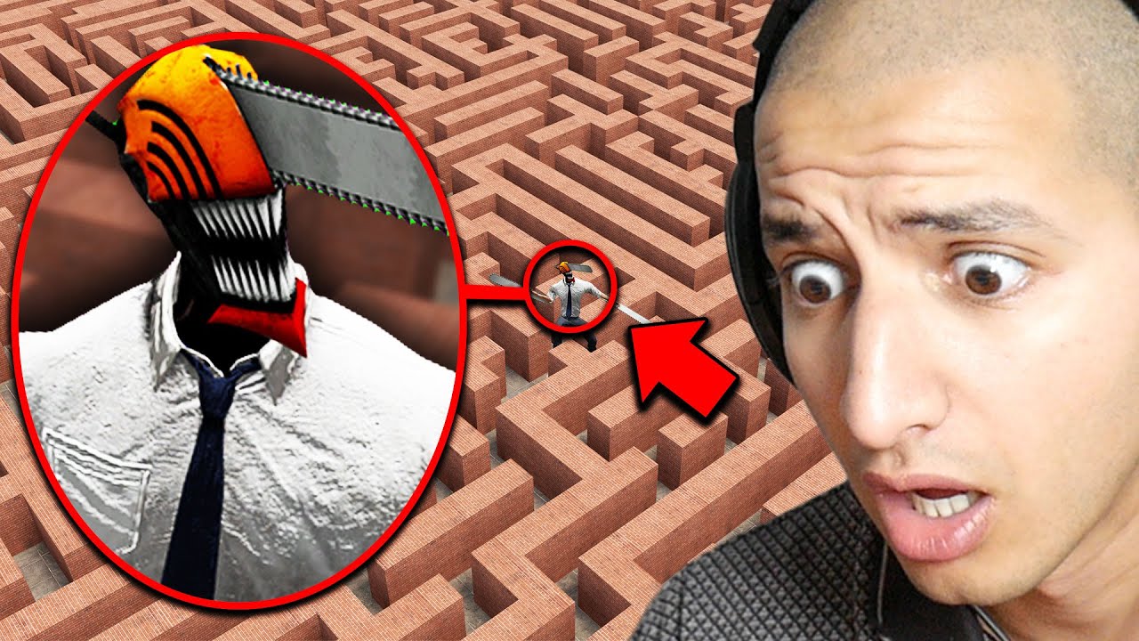 chainsaw man in a maze... (scary)
