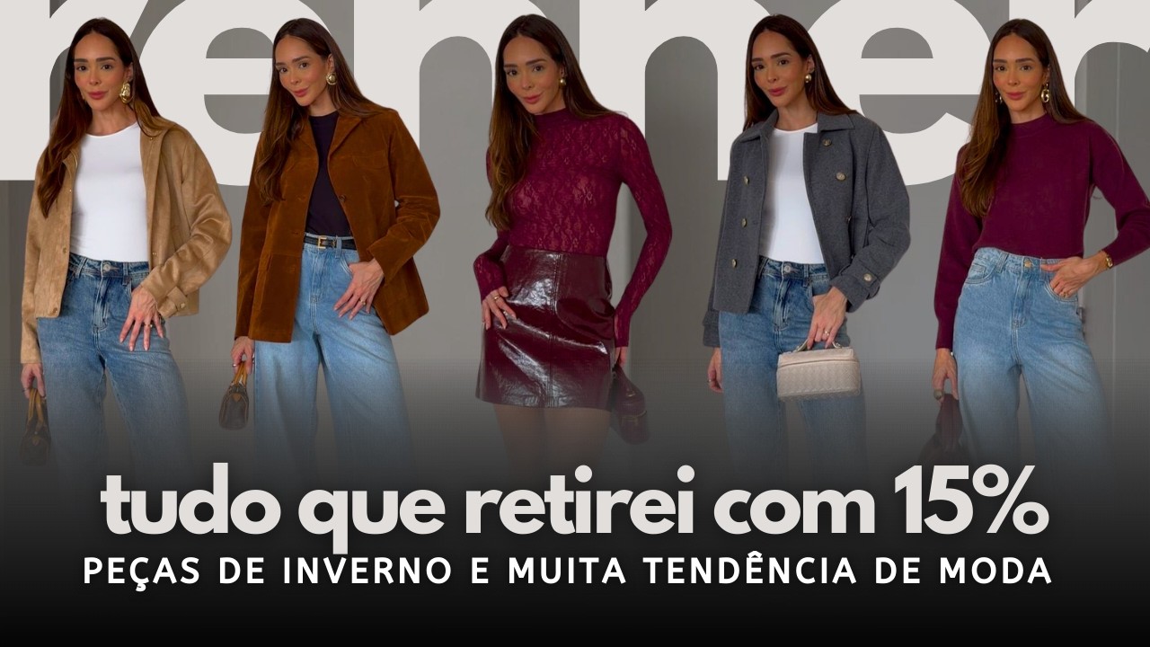 RENNER COM 15%: Looks Elegantes de Inverno que Parecem Grife (Suede, Couro e Renda)🛍️✨
