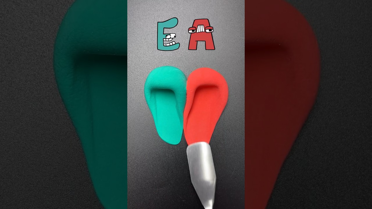 Form a word with ea #ea #alphabetlore #colormixing #satisfying #art