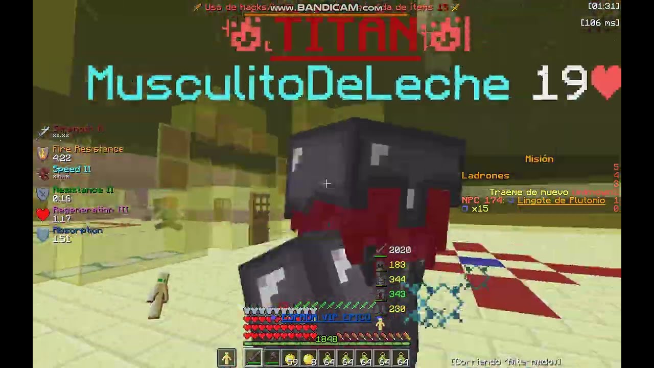pvp contra musculito en minearg.net