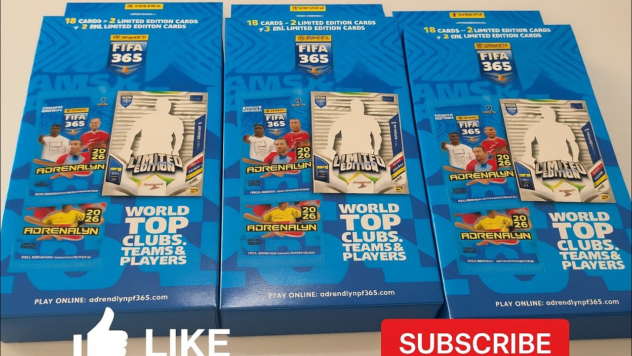 PANINI FIFA 365 2026 NORDIC EDITION | OTWIERAMY 3 BLISTERKI Z  LIMITKAMI XXL