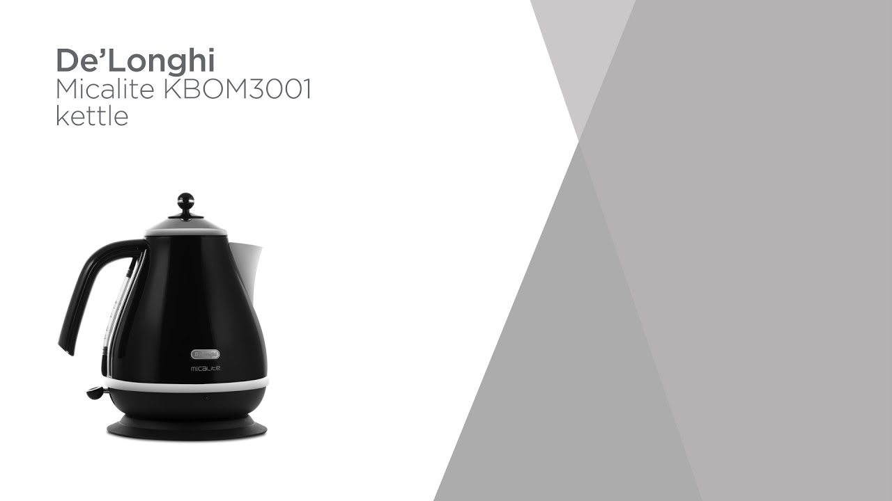 De'longhi Micalite KBOM3001 Jug Kettle - Black | Product Overview | Currys PC World
