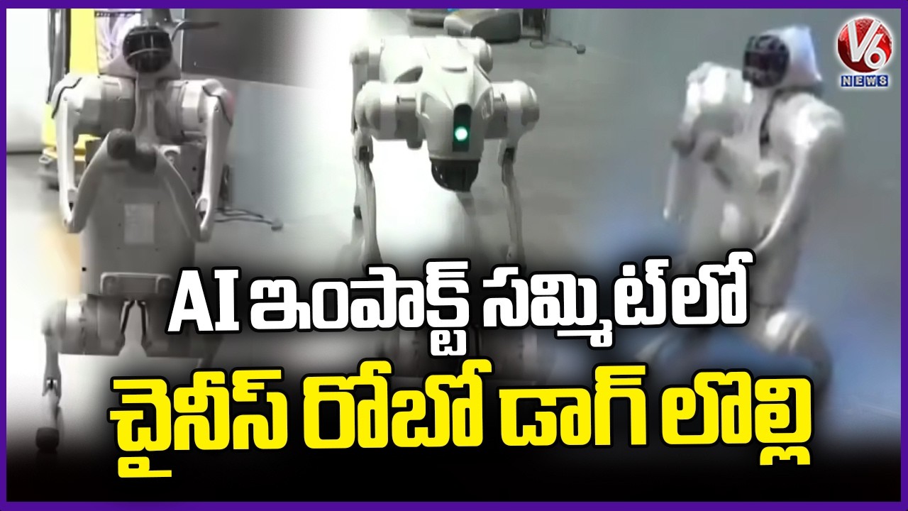 Chinese  Robo Dog Controversy In AI Impact Summit 2026 | V6 News