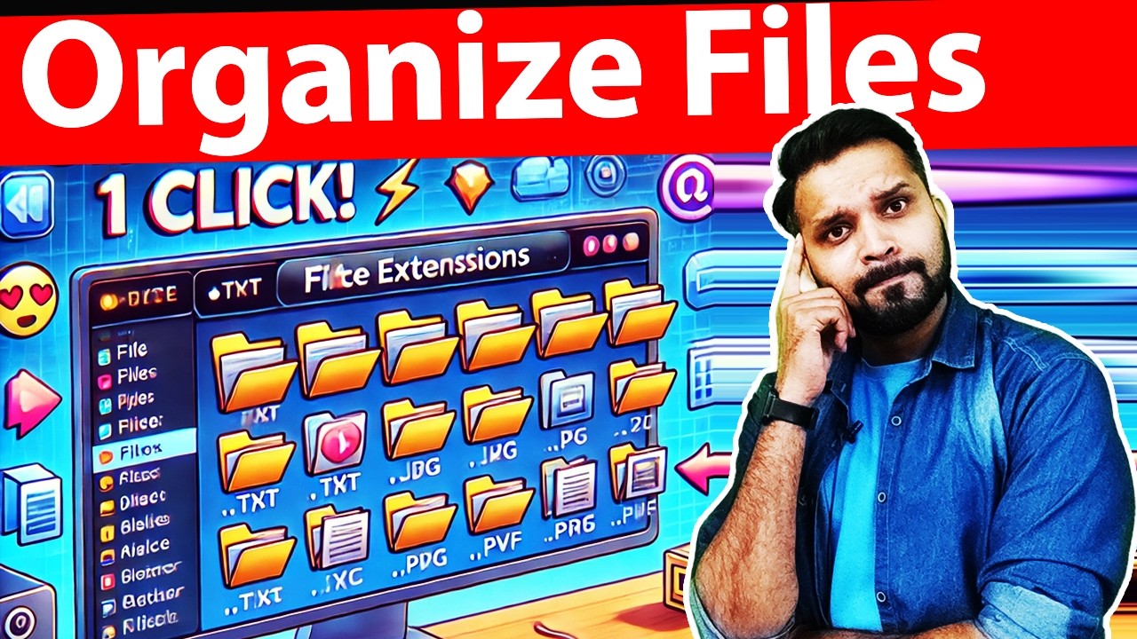 📂Organize Files by Extension in 1 Click 🚀