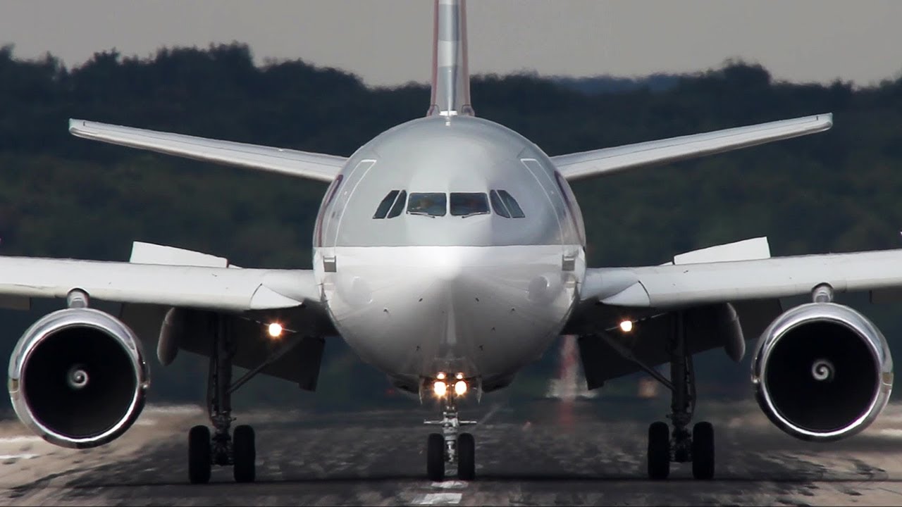 VIP Airbus A310 - Qatar Amiri Flight A310 Arrival + Departure at Düsseldorf ( HD )