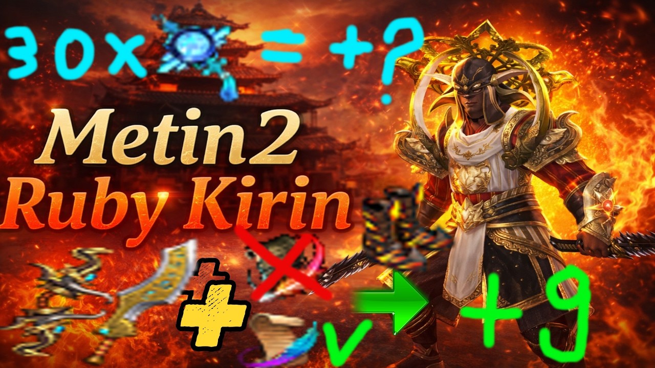 🔴 #metin2 Ro - RUBY KIRIN - 30 PLUSURI IN TALISMAN GHEATA - ARC SI LAMA ZODIAC+9 - ZEUL E BAZA ! 🔴