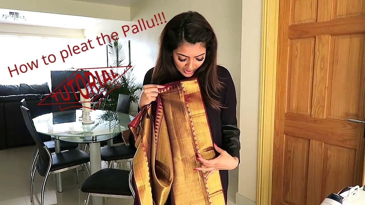 How to pleat a Saree with Vithya