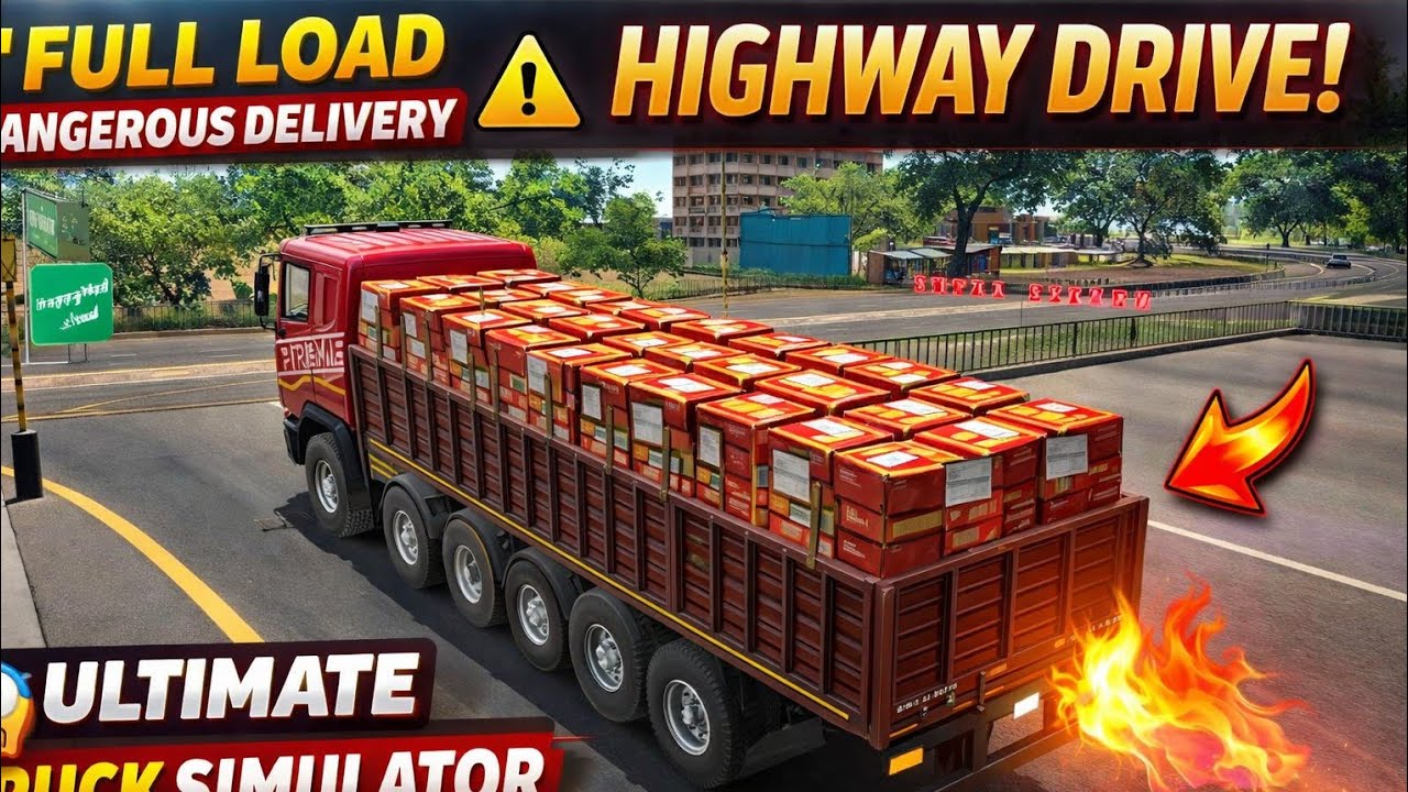 Dangerous Heavy Load Transport Mission 😍 | Indian Truck Simulator Gameplay