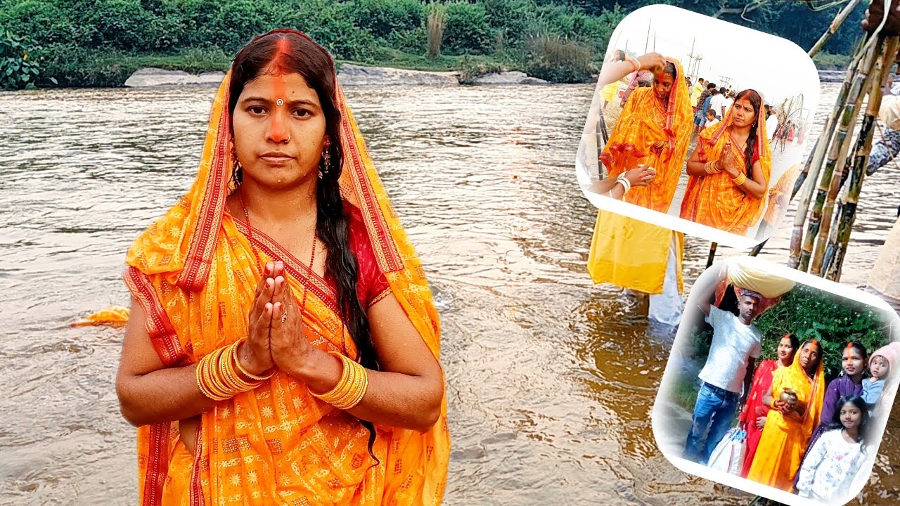 Pahli bar mausi ke ghar mein chhath puja 😊