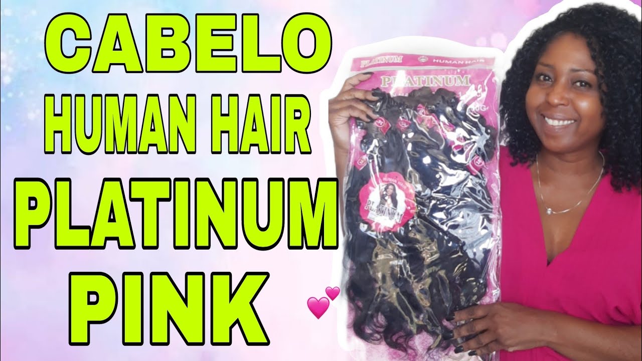 Cabelo Human Hair Platinum Pink Com Cabelo Humano | Super Star