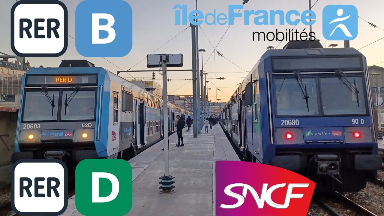 [SNCF]MI79/Z20500 sur le RER B et RER D à Gare du Nord (Surface) Terminus Provisoire #sncf