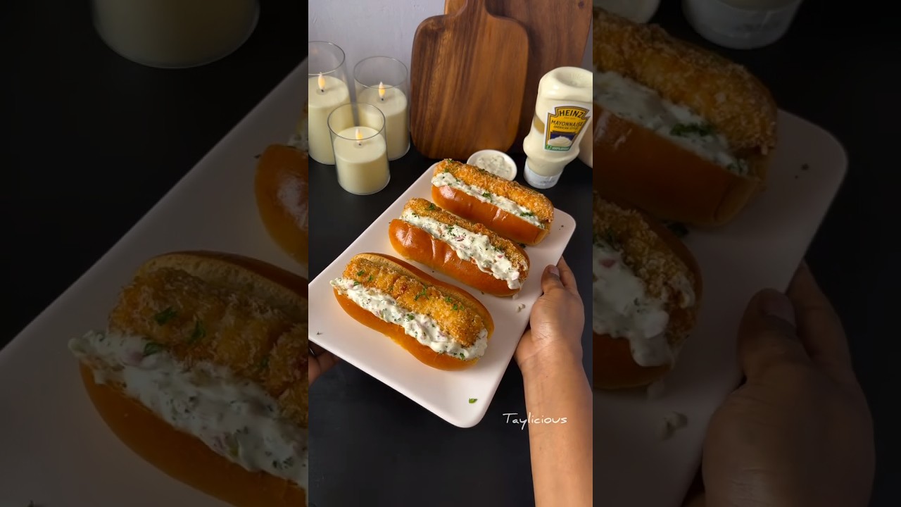 Hot Dogs au poisson et sa sauce tartare 🌭🐟🔥✨