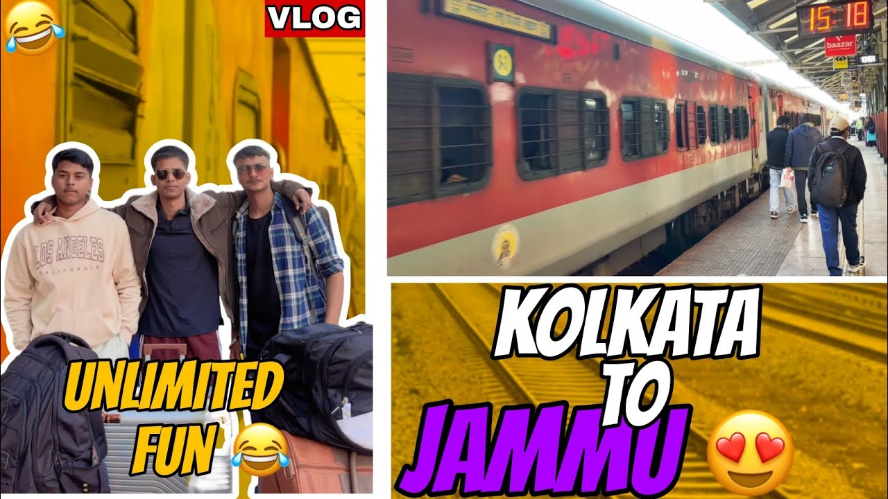 Journey in Kolkata jammu tawi express-13151 | Train journey | vlog | kashmir😍