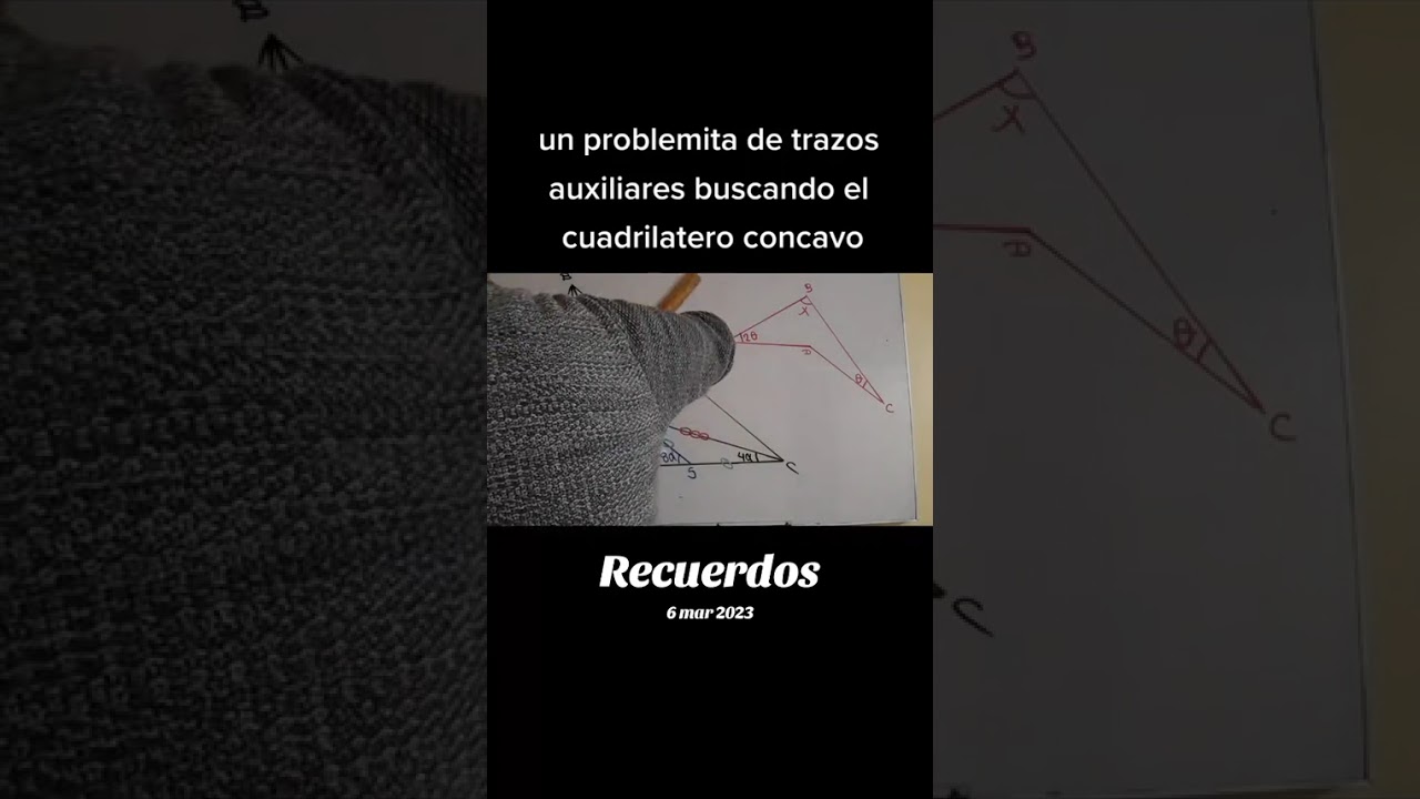 Resolviendo un ejercicio de construcciones geometricas formando cuadrilatero no convexo 