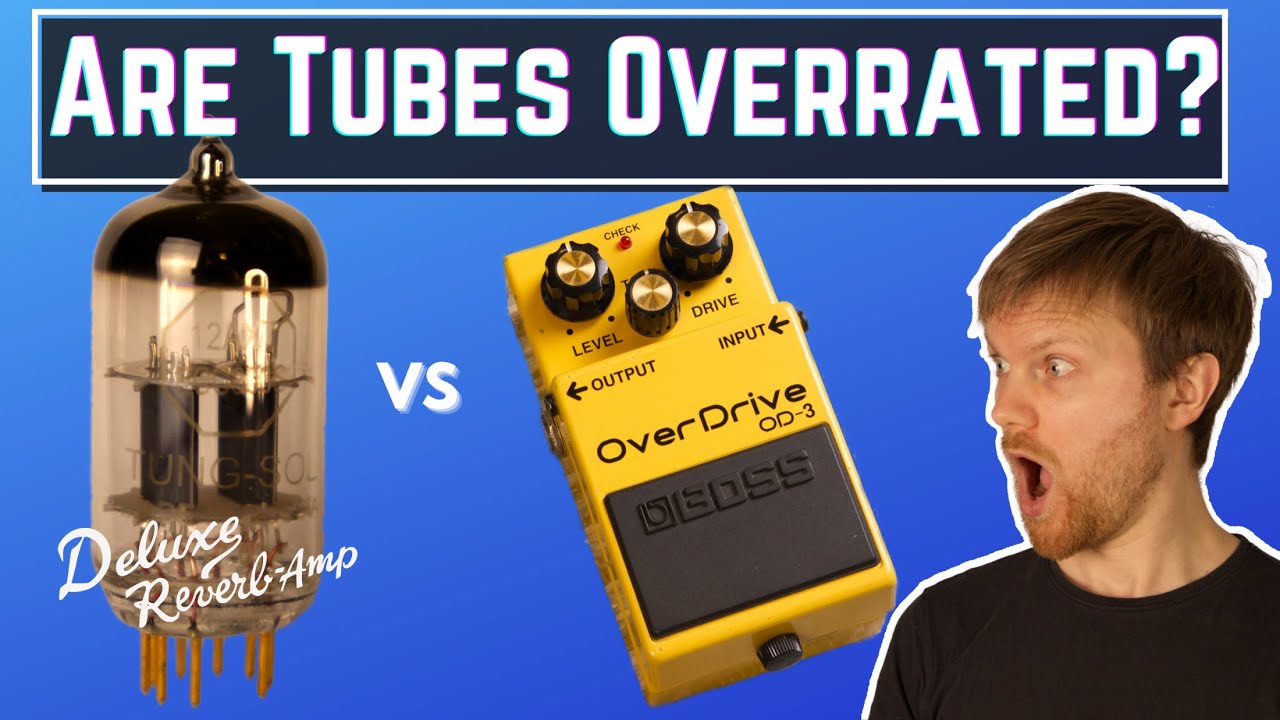 Boss OD-3 vs Real Tube Overdrive of Fender Deluxe Reverb Amp Pedal Comparison