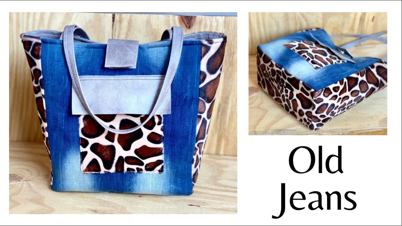 BORSA fai da te in JEANS riciclato | Jeans BAG Tutorial from old Jeans Tutorial BORSA in JEANS