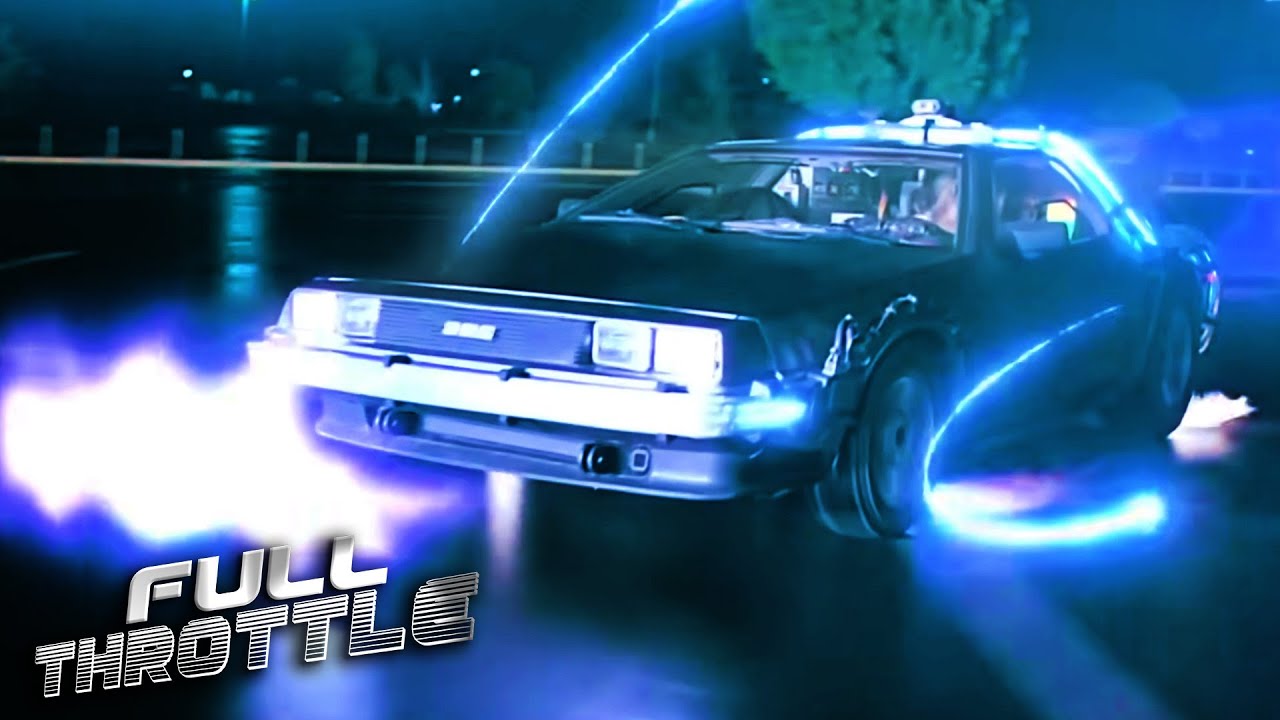The DeLorean's First Time Travel Ride | Back To The Future | Full Throttle