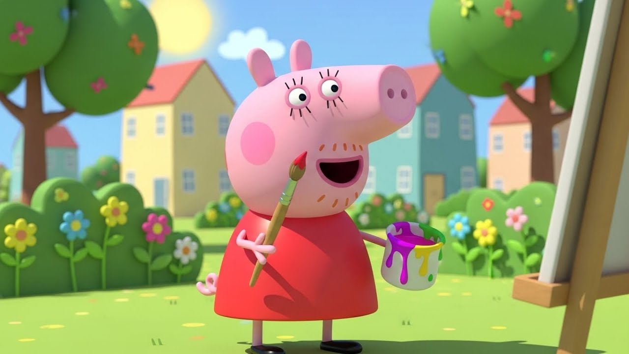 Peppa Pig Painted Spots on Her Rainbow Boat 🌈🐷 | Funny Toddler Song | Kids Rhymes