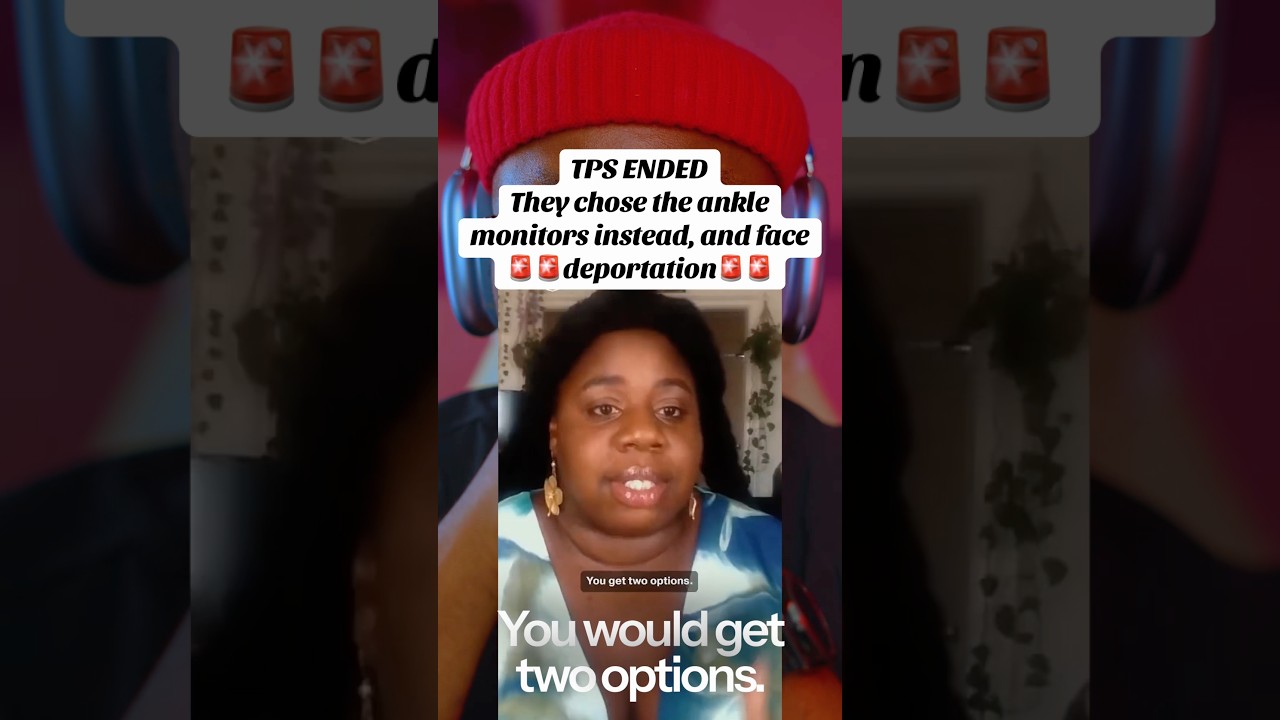 TPS ENDEDThey chose the ankle monitors instead, and face deportation #tsp #haiti #democrat #trump