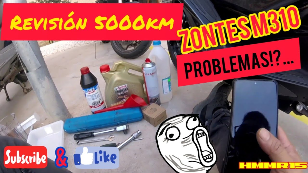 Zontes M310/310M Revisión 5000Km... me encuentro viruta en el aceite de motor!! 🤦🏾‍♂️