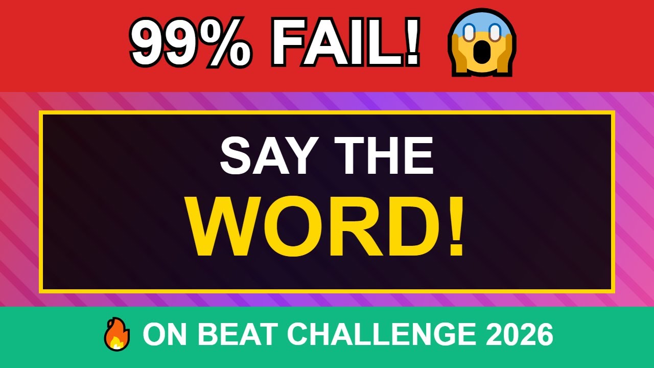 Say the Word on Beat Challenge 2026 | Viral Rhythm Game Easy to Hard Levels 🎵