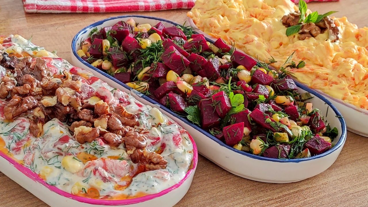 🏆30 dakikada 3 farklı MEZE TARİFİ ‼️ YIL BAŞINDA FAVORİNİZ OLACAK 🥳Meze Tarifleri.
