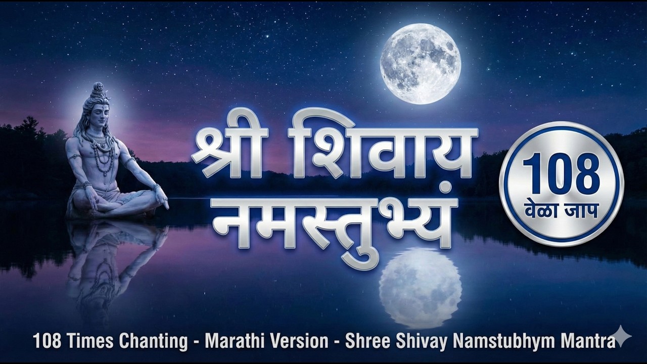 108 Times Shree Shivay Namastubhyam Mantra | श्री शिवाय नमस्तुभ्यं | Mahadev Mantra