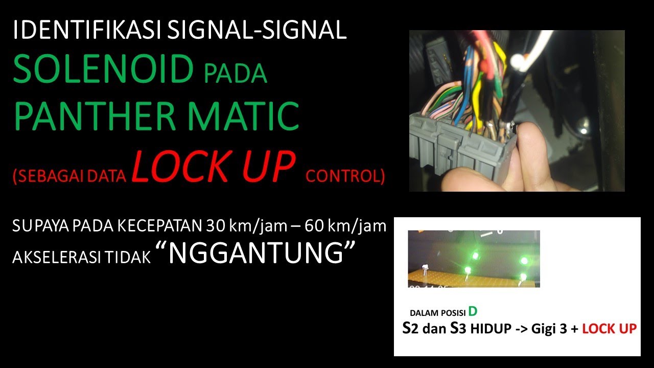 IDENTIFIKADI URUTAN KERJA LOCK UP SOLENOID DI TRANSMISI OTOMATIS ISUZU PANTHER LS