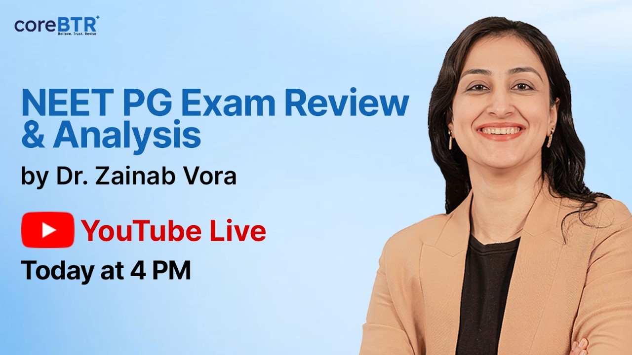 NEET PG Exam Review & Analysis by Dr. Zainab Vora | CoreBTR