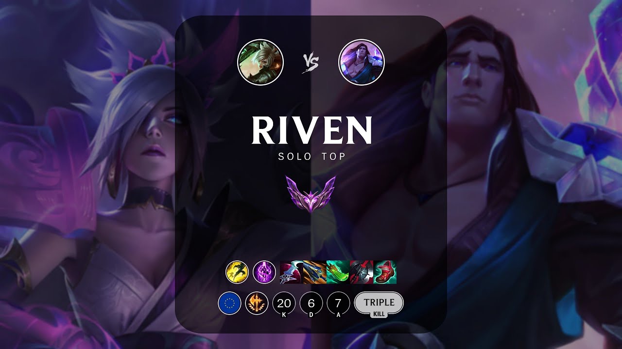 Riven Top vs Taric - EUW Master Patch 14.8