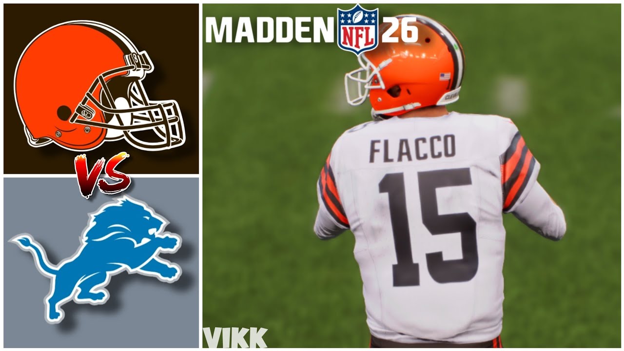 Browns vs Lions Week 4 Simulation (Madden 26 Rosters)