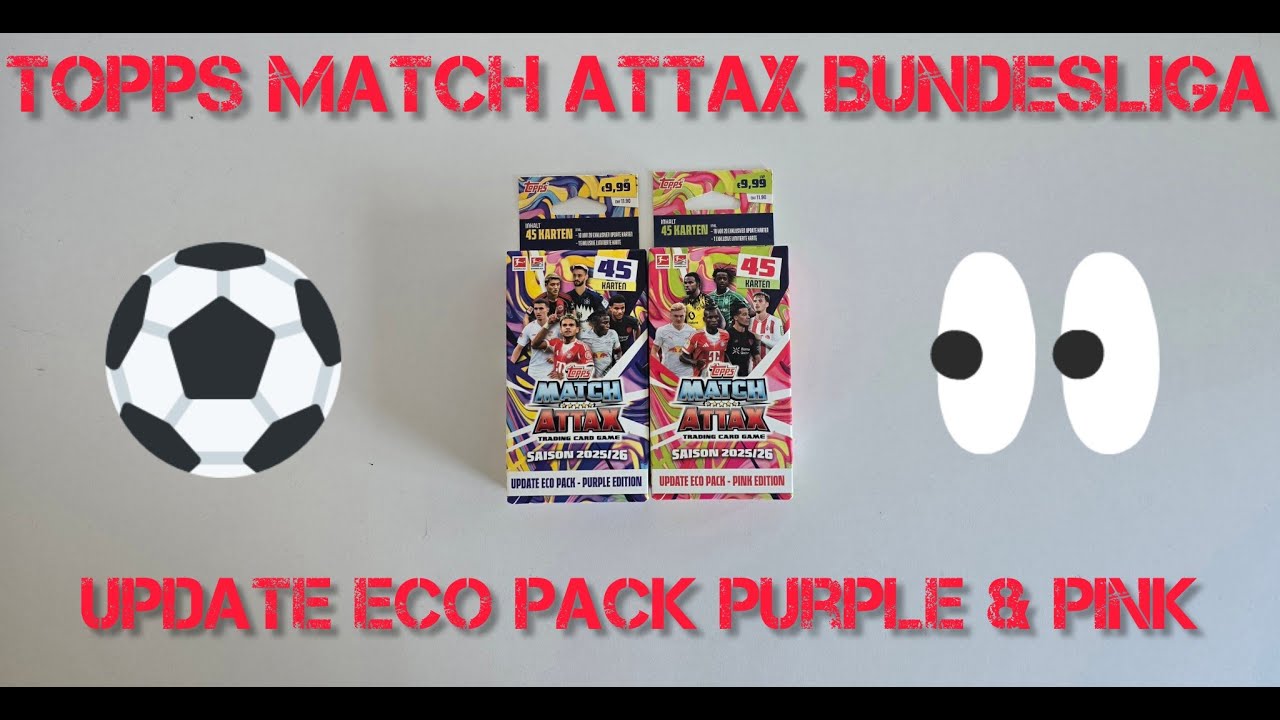 Topps Match Attax Bundesliga 25/26 Update Eco Pack Purple & Pink Edition