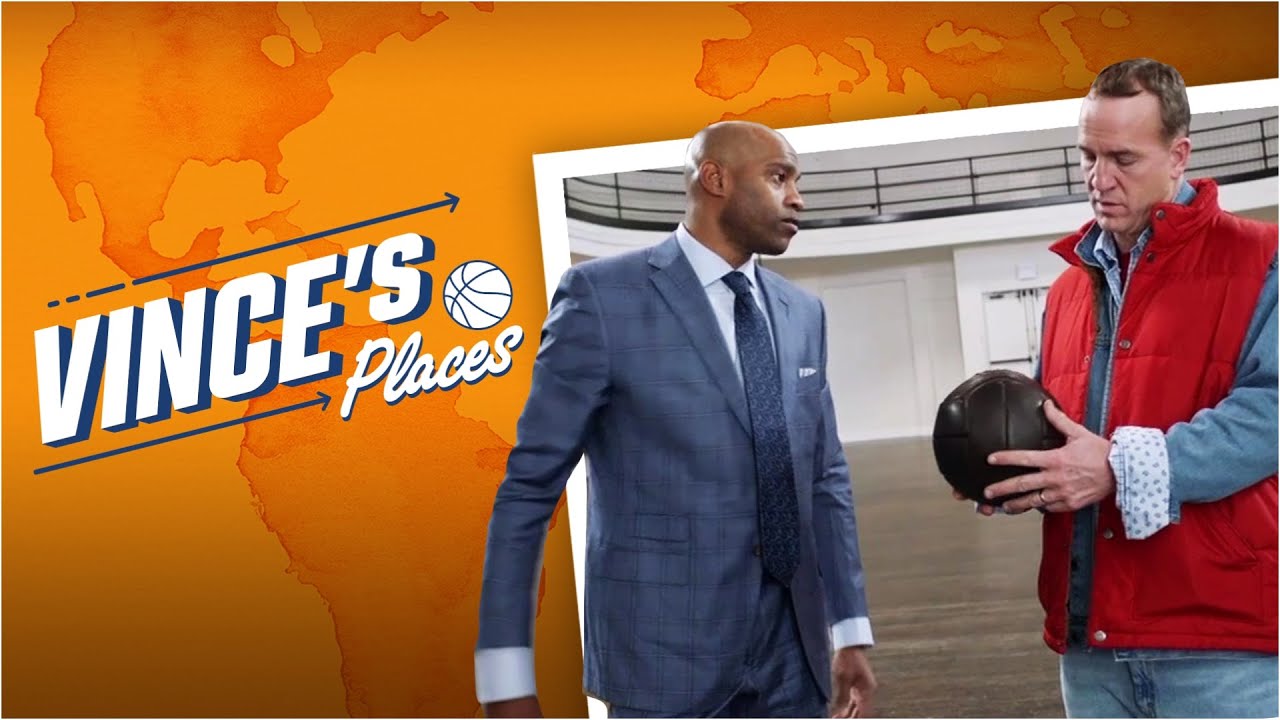Vince Carter & Peyton Manning play OLD SCHOOL basketball | Vince’s Places on ESPN+
