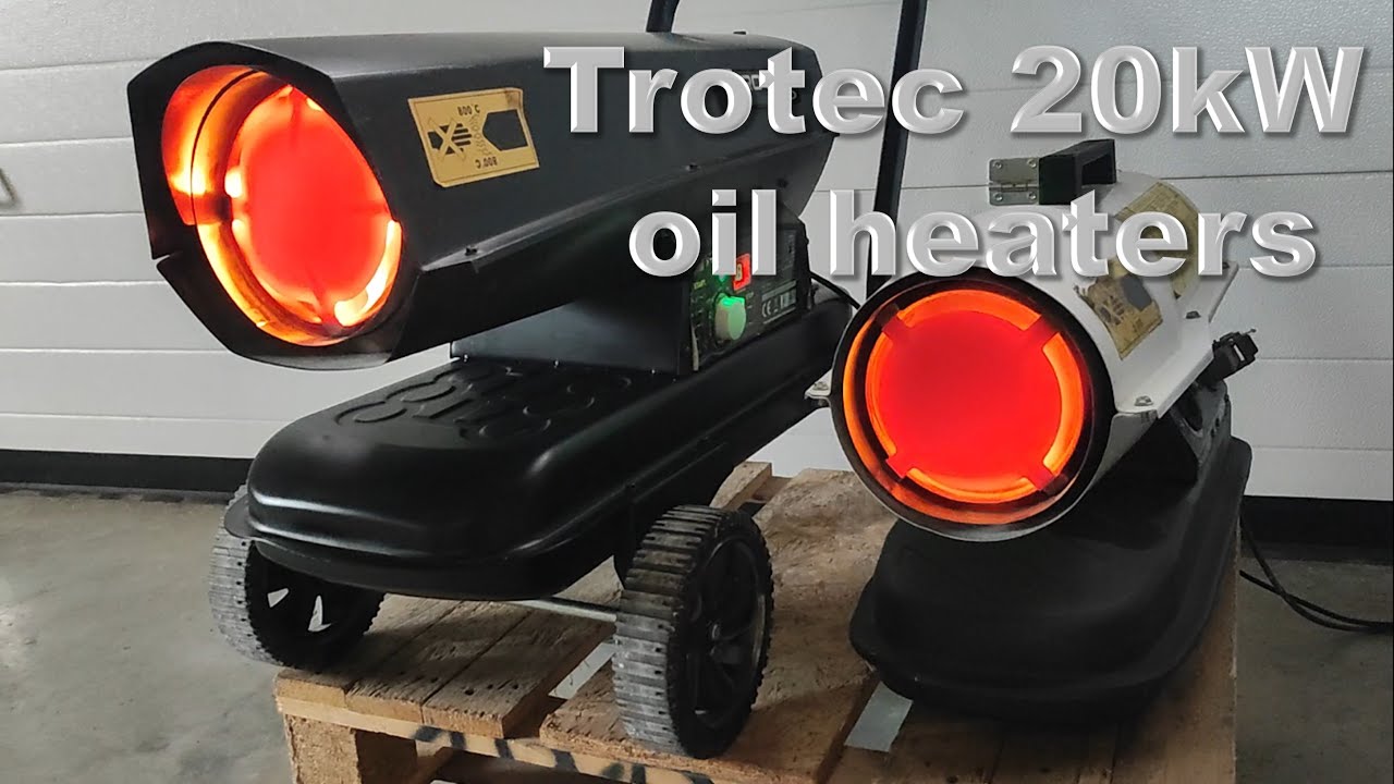 Trotec IDE 20 D and IDX 20  oil   fired  direct heaters