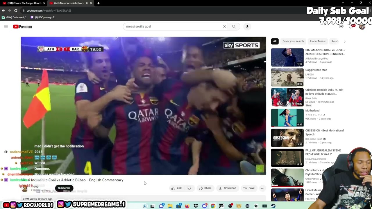 RDC React to Messi Higlights