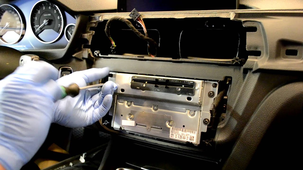 BMW F30 radio professional navigation removal 3 series