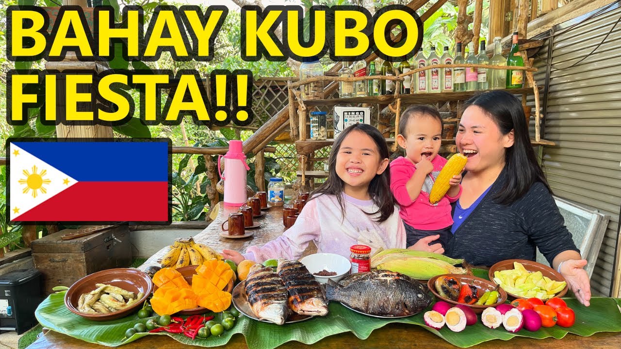 Filipino Family Boodle Fight in Alfonso Cavite Philippines! BEST Filipino Food Kamayan in Province!