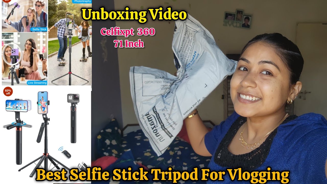 Best Selfie Stick Unboxing Video👍 3 In 1 Tripod 📷How To Use Seifie Stick Tripod For Smartphone